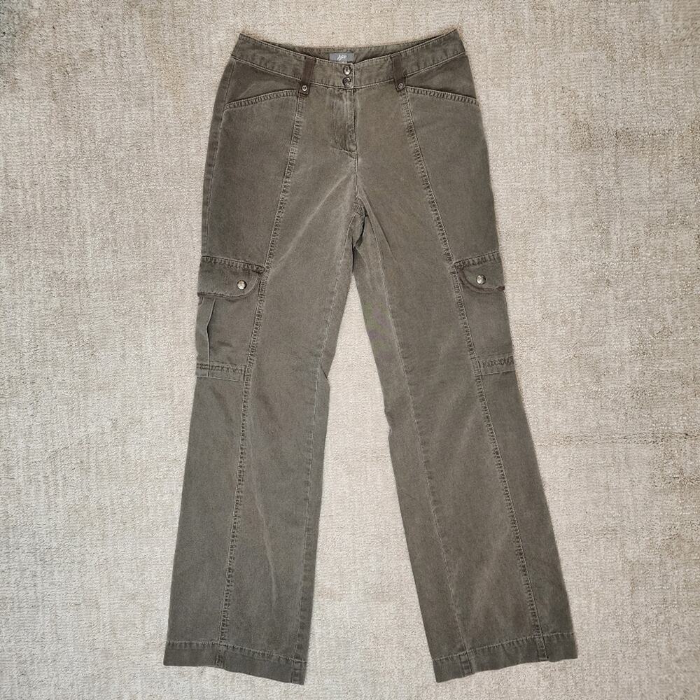 J Jill Brown Cargo Pants Women's Size 2